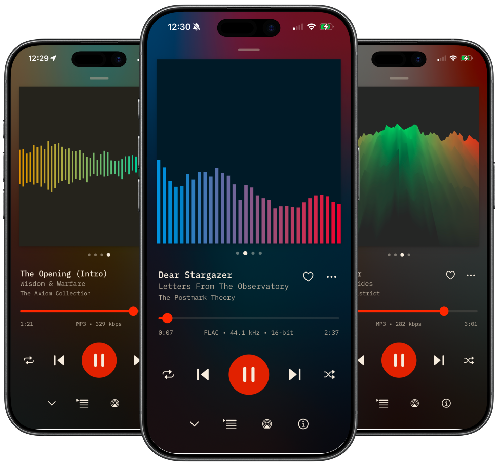 BitDek visualizer responding to music